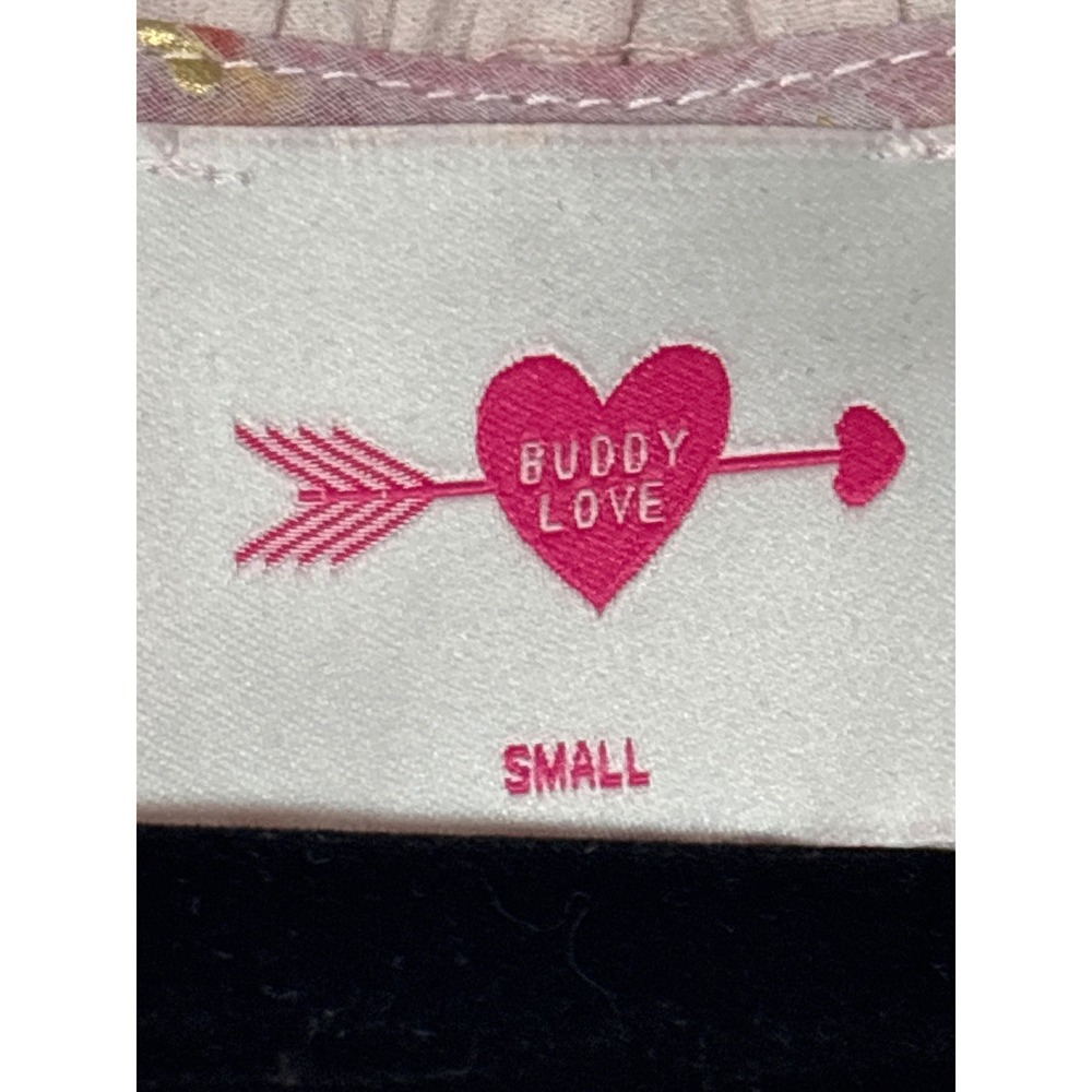 Buddy Love Zozo Mini Dress Rose Quartz Pink Gold Foil Marble Ruffle Small CG4404 - Picture 3 of 5